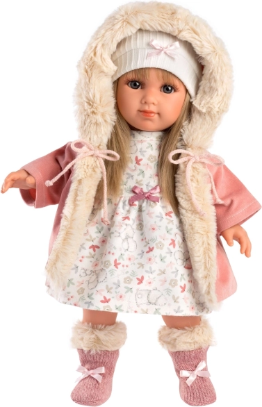 Poupée réaliste Elena Llorens avec corps en tissu doux 35 cm