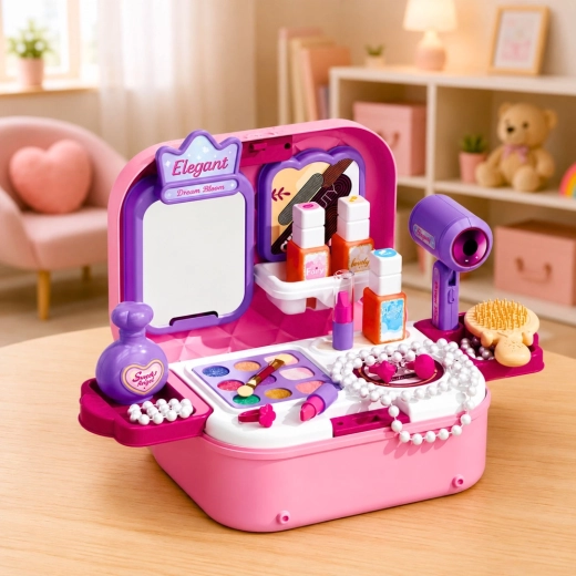 Accessoires riches pour jouer au maquillage et aux coiffures