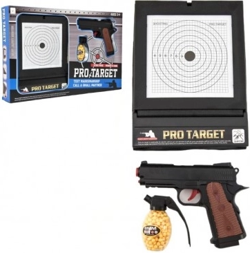 Pistolet à billes pour enfants 6 mm avec cible