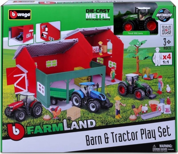 Bburago coffret ferme avec tracteur
