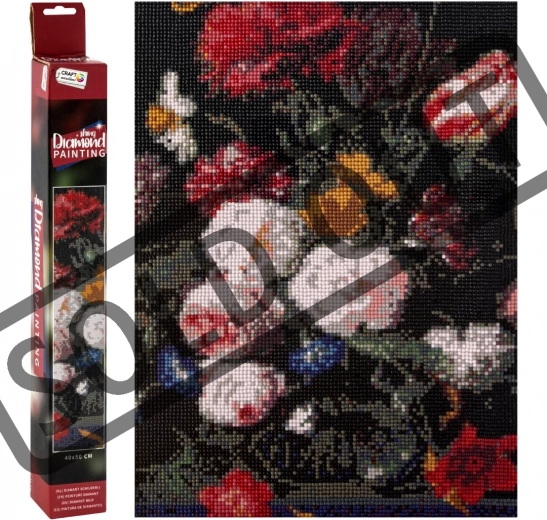 Peinture diamant fleurs 40 × 50 cm