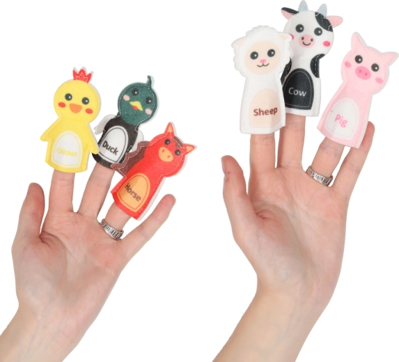 Marionnettes à doigts pour raconter des histoires