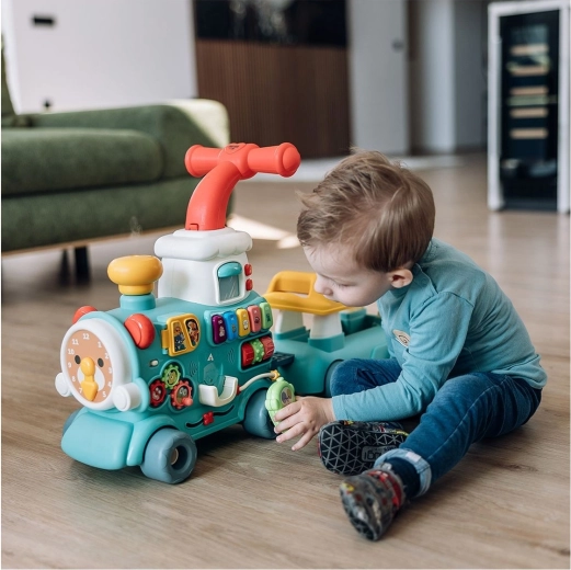 5 en 1 : porteur, trotteur et jouet d’activité
