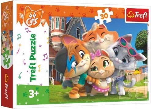 Puzzle 30 pièces Amis au pays des chats 44 Chats