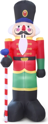 Casse-noisette de Noël gonflable avec éclairage LED de 240 cm