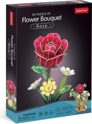 Puzzle 3D Bouquet de fleurs - Roses