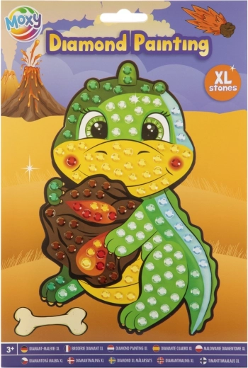 Kit créatif de peinture diamant Dragon A5 avec grosses pierres XL
