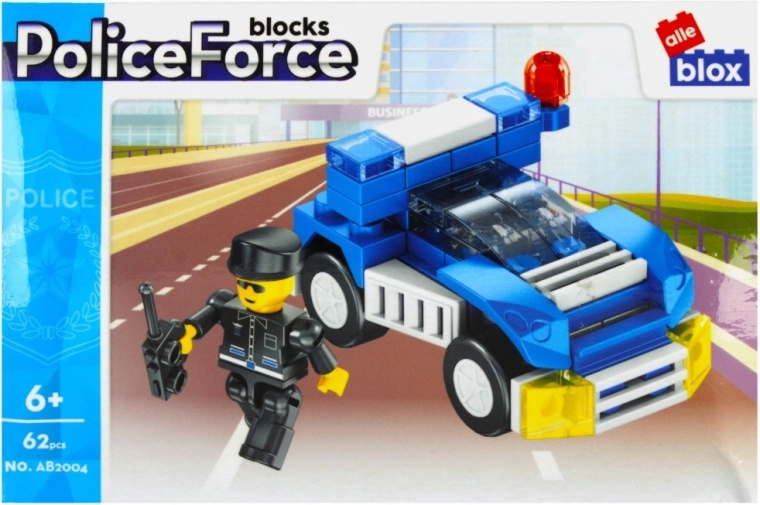 Voiture de police rapide à roues