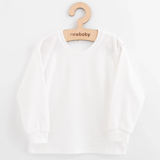 Tee-shirt enfant en coton à manches longues new baby kindergarten blanc