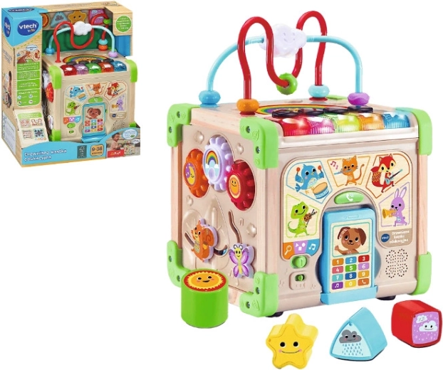 Cube éducatif en bois VTech