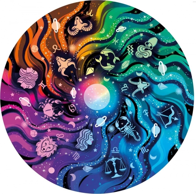 Puzzle 500 pièces palette de couleurs astronomie