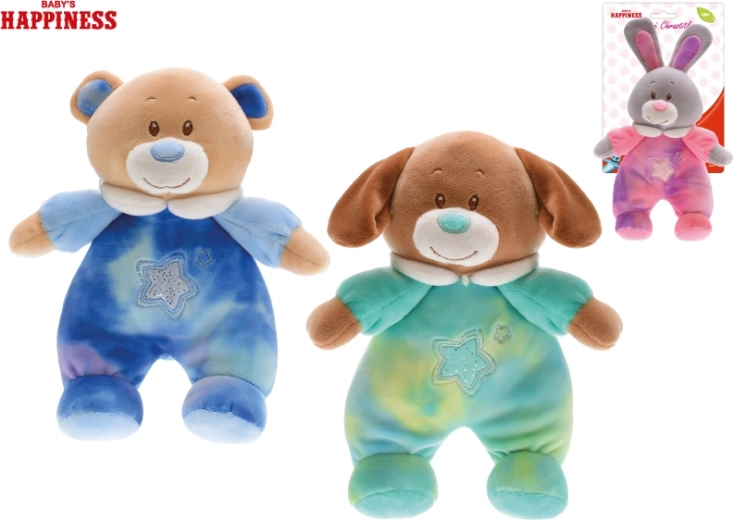 Peluche Baby Happiness avec hochet 21 cm