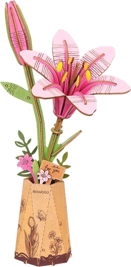 Puzzle en bois Lys rose