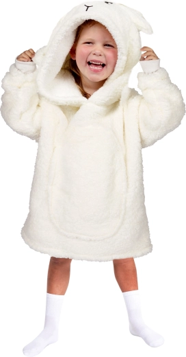 Couverture avec capuche chauffante pour enfants avec motif animal