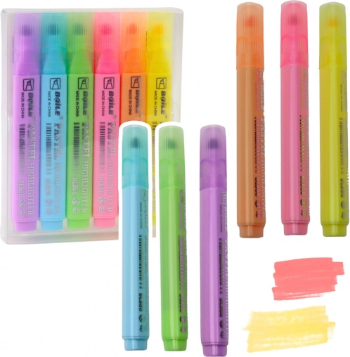 Ensemble de surligneurs pastel 6 pièces