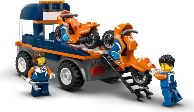 Rampe fonctionnelle et transport de motos