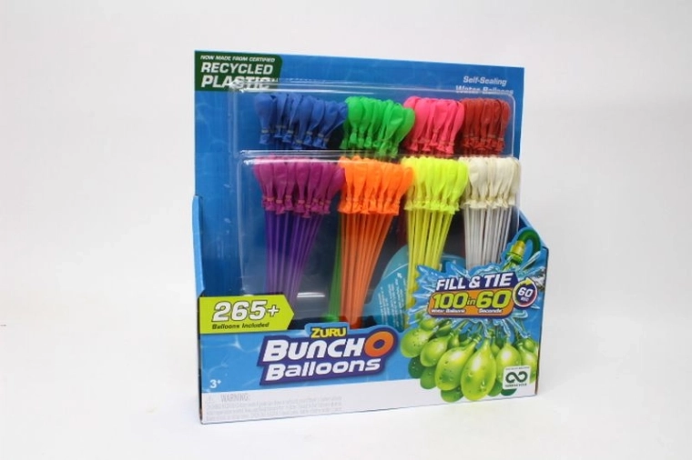 ZURU Bunch O Balloons ballons d’eau à remplissage rapide – set de 8 (265 ballons)