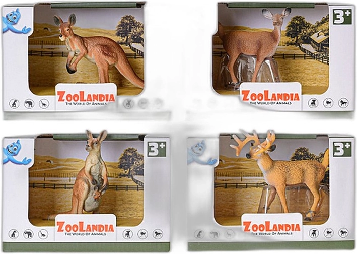 Zoolandia animal de safari – figurine (4 types) - 1 pièce