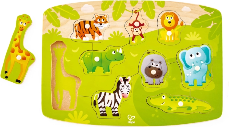 Puzzle sur planche Jungle
