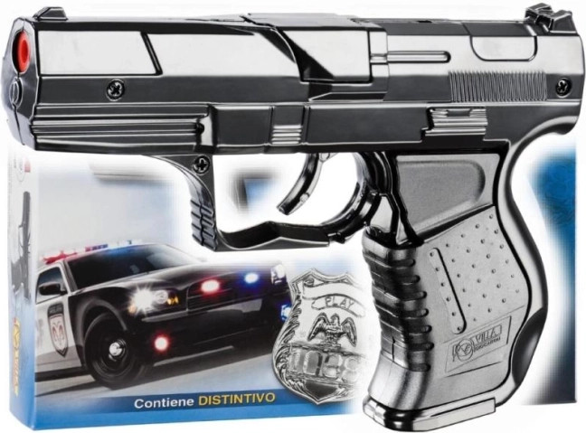 Pistolet à amorces de police en métal, 8 coups – SQUADRA SPECIALE