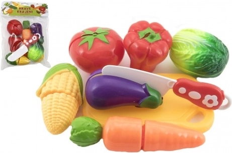 Set en plastique pour couper les légumes avec planche et couteau 13,5 × 8 cm
