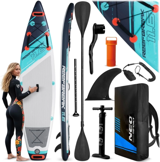 Planche de SUP gonflable Neo-Sport Reefbreak 11'6 (350 cm) avec accessoires