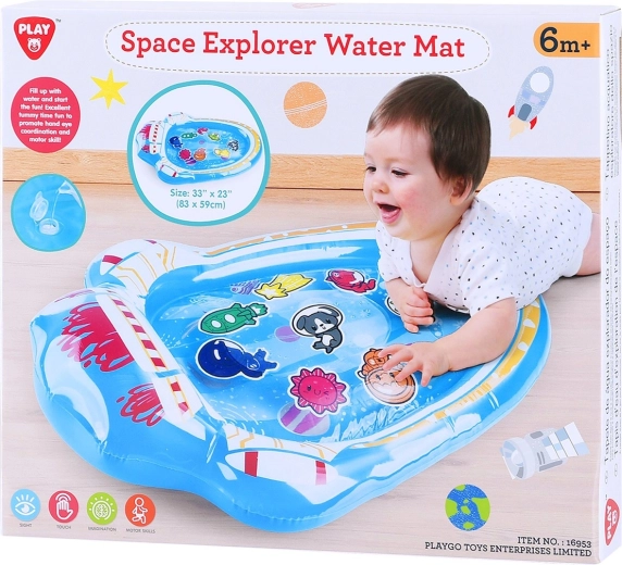 Tapis antidérapant de baignoire Playgo avec motif espace - 1 pièce