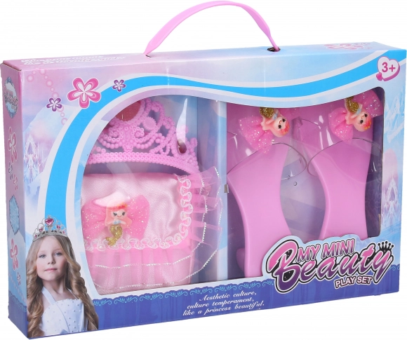 Ensemble de princesse avec sac à main et couronne