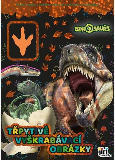 Images à gratter pailletées – Dinosaures