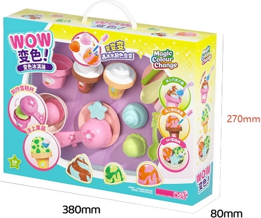 Set de jeu de glaces avec changement de couleur