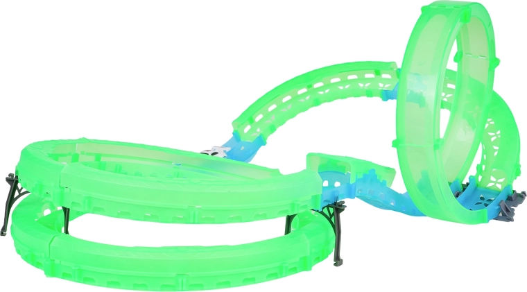 Piste lumineuse dans le noir