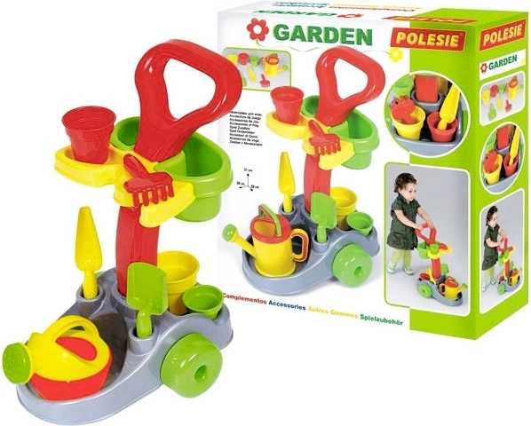 Chariot de jardinage avec outils