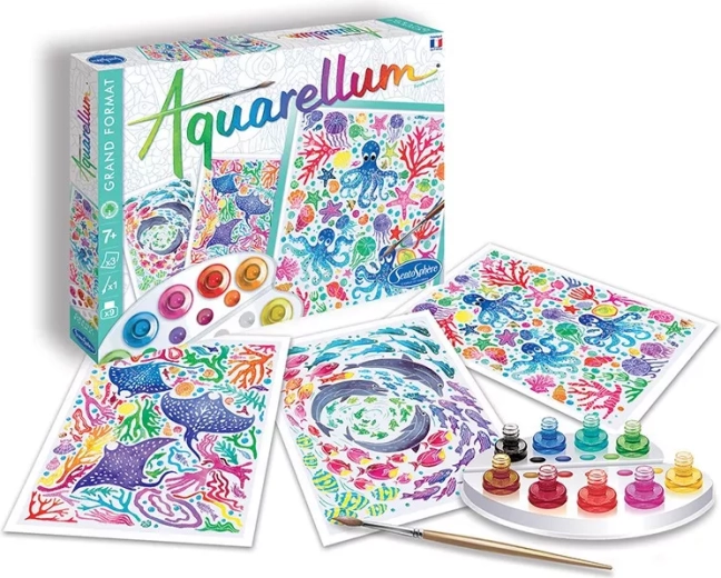 Sentosphere set créatif aquarelle – fonds marins