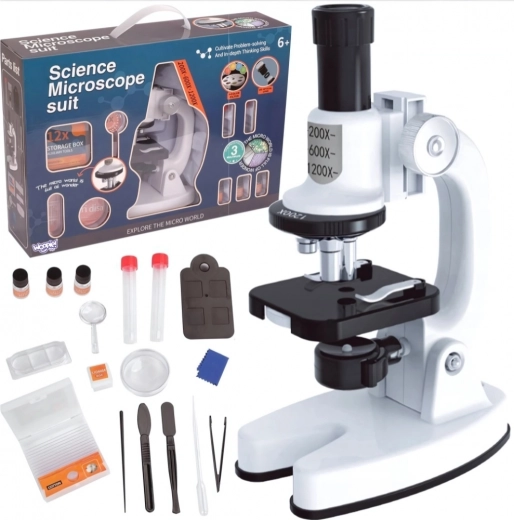 Woopie Microscope Numérique LED jusqu'à 1200x avec Adaptateur pour Smartphone