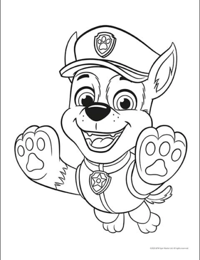 Coloriages avec les héros de la Pat’ Patrouille