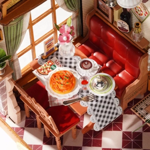Mini bistro détaillé en décoration
