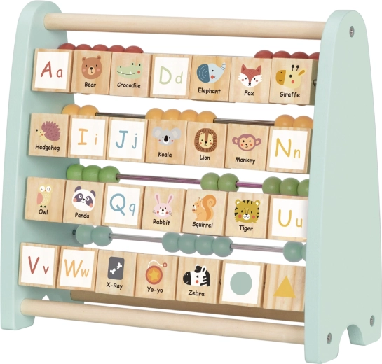Alphabet anglais sur des cubes rotatifs