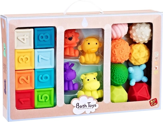 Ensemble de jouets sensoriels pour le bain