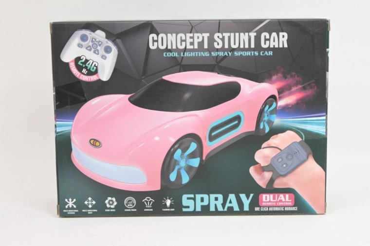 Voiture RC avec charge USB, effets lumineux et effet fumée