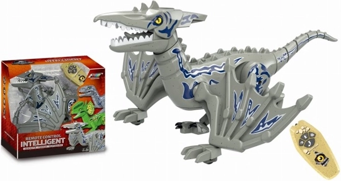 Dinosaure télécommandé gris avec des ailes