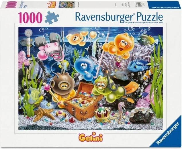 Puzzle Ravensburger Gelini : Aventures sous-marines, 1000 pièces
