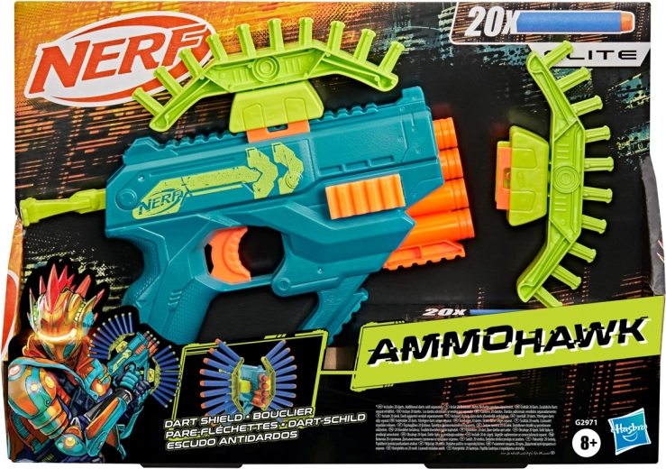 Hasbro Nerf Rebel Ops Ammohawk blaster avec 20 fléchettes