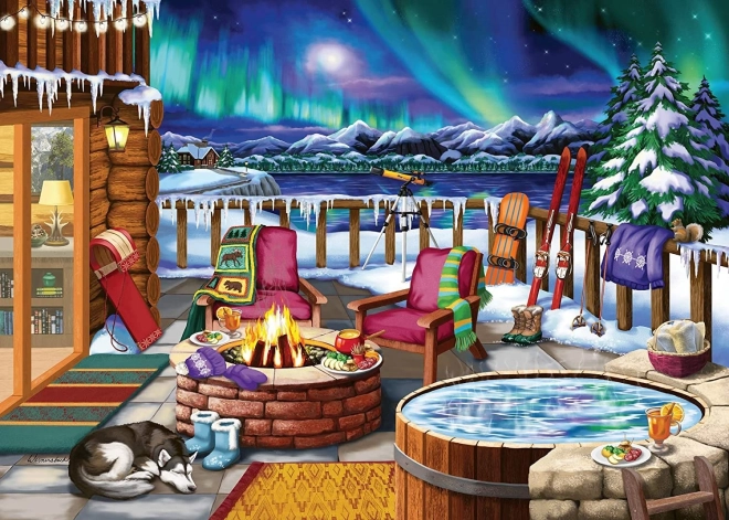 Puzzle Aurore boréale XXL 500 pièces