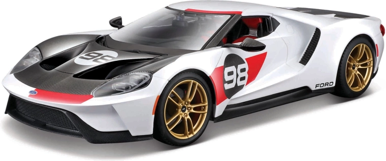 Maisto Ford GT Heritage 2021 modèle réduit de voiture blanc 1:18