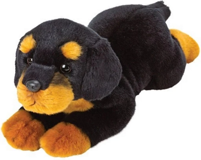 Chien en peluche Rottweiler