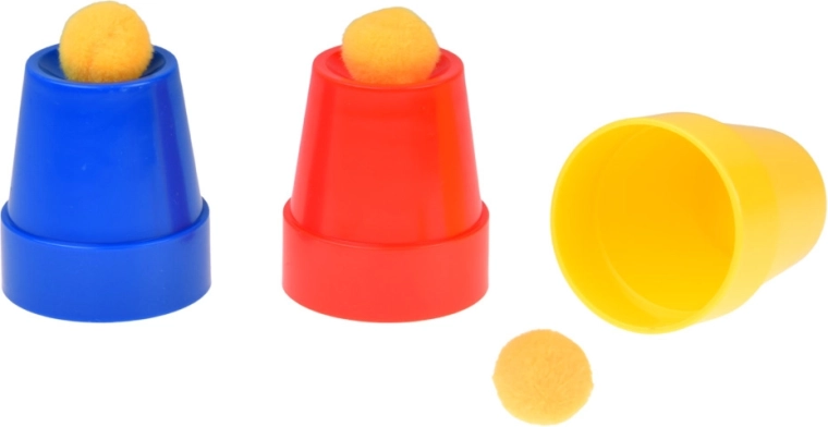 Gobelets et balles – un classique des magiciens