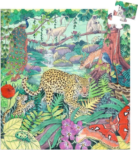 Motif aventureux de jungle indienne