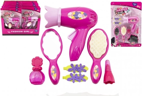 Ensemble de beauté pour enfants Fashion Girl avec sèche-cheveux et accessoires