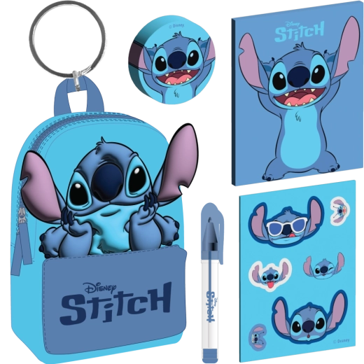 Porte-clés Disney Lilo & Stitch avec mini sac à dos Stitch