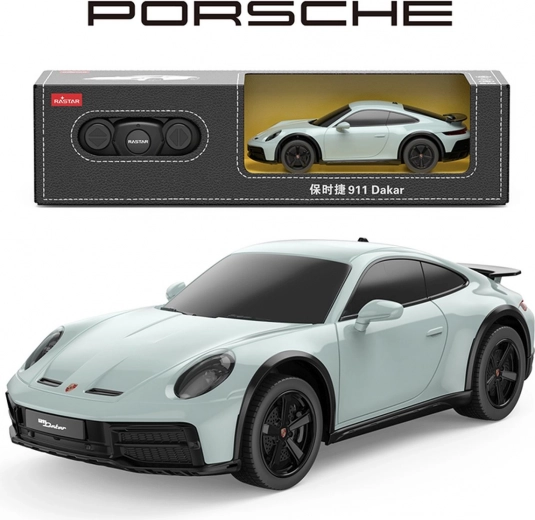 Voiture RC 1:24 PORSCHE 911 Dakar menthe Rastar